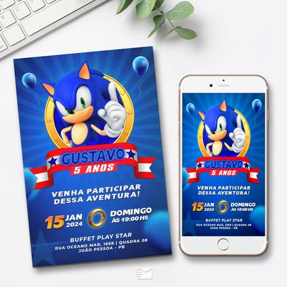 Convite Virtual Digital Sonic