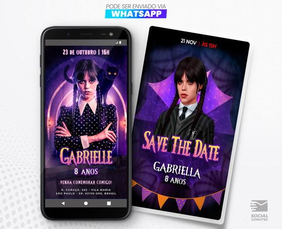 Save The Date e Convite Digital - Wandinha Addans