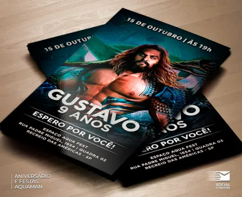 Convite Digital Aquaman