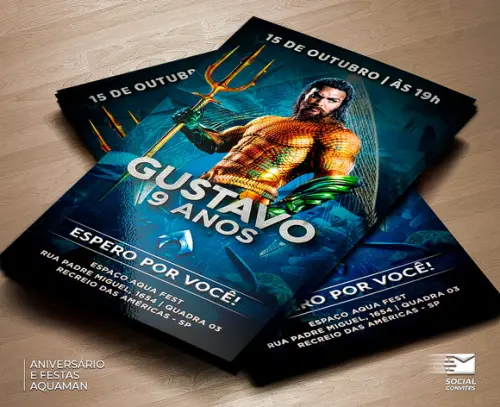 Convite Digital Aquaman