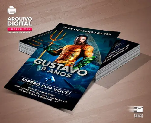 Convite Digital Aquaman