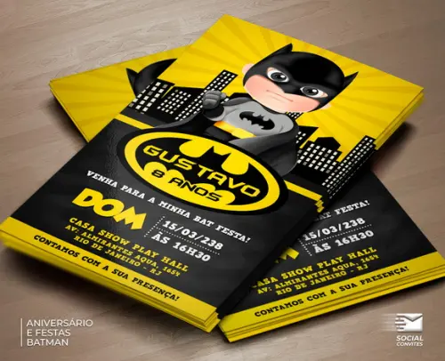 Convite Digital Batman