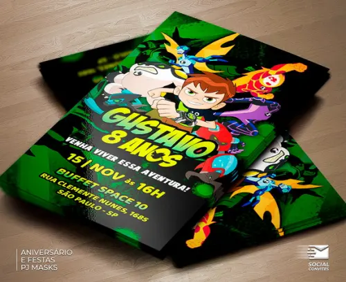Convite Digital Ben 10