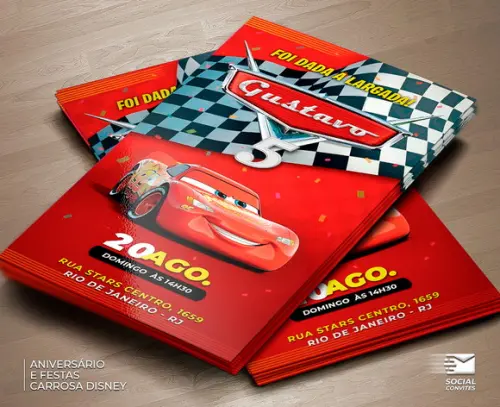 Convite Digital Carros