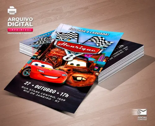Convite Digital Carros