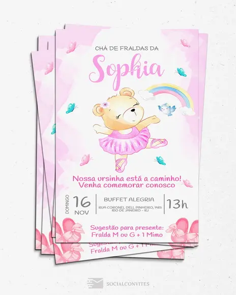 Convite Digital Chá De Fraldas