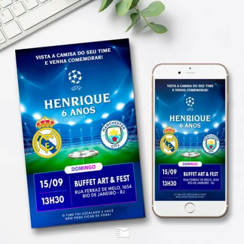 Convite Digital Champions League