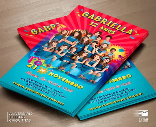 Convite Digital Chiquititas