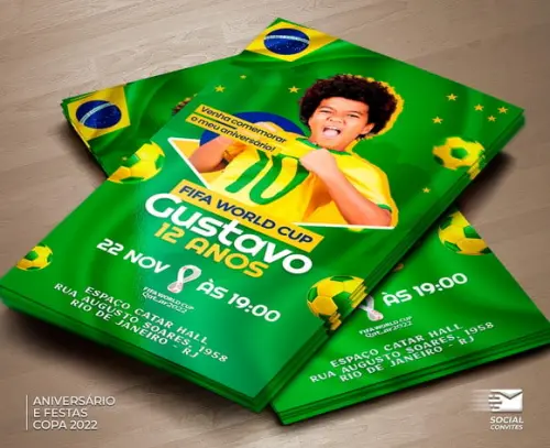 Convite Digital Copa do Mundo 2022