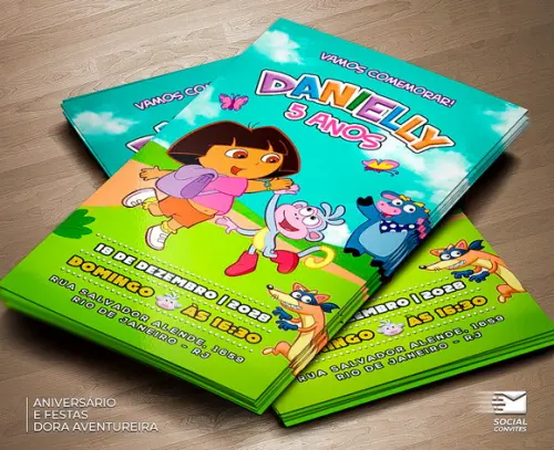 Convite Digital Dora Aventureira
