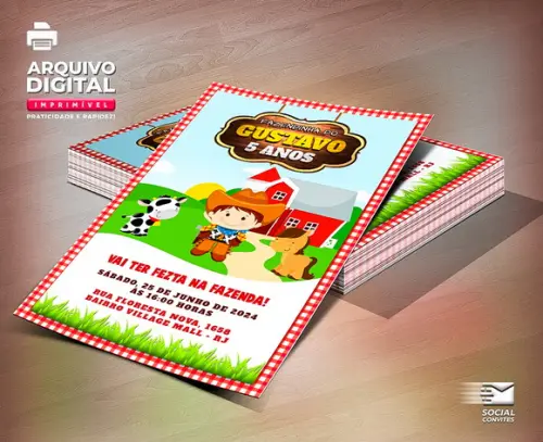 Convite Digital Fazendinha