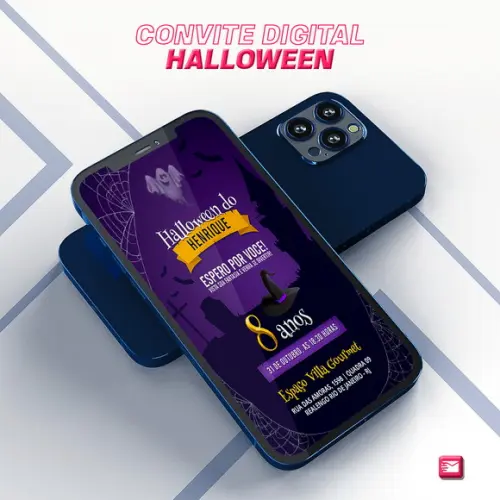 Convite Digital Halloween