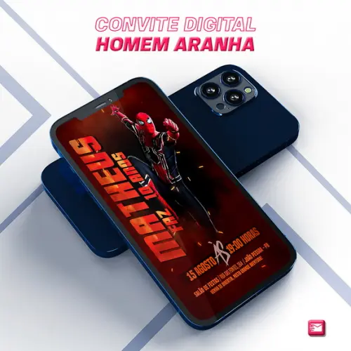 Convite Digital Homem Aranha