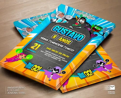 Convite Digital Jovens Titãs