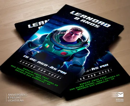 Convite Digital Lightyear