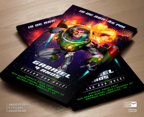 Convite Digital Lightyear