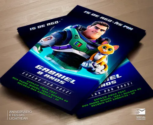 Convite Digital Lightyear