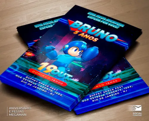 Convite Digital Megaman