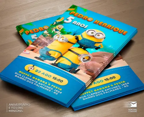 Convite Digital Minions
