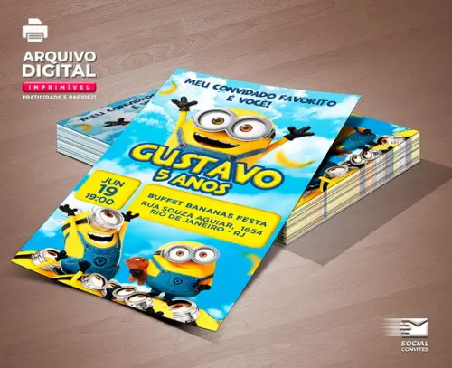 Convite Digital Minions
