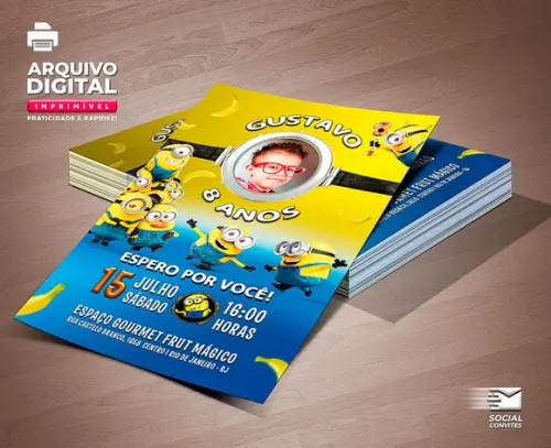 Convite Digital Minions