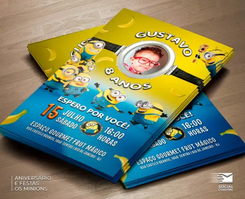 Convite Digital Minions