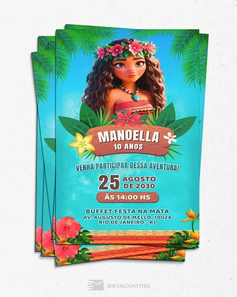 Convite Digital Moana