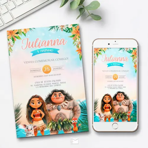 Convite Digital Moana