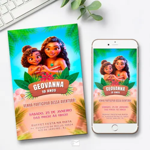 Convite Digital Moana