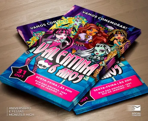 Convite Digital Monster High