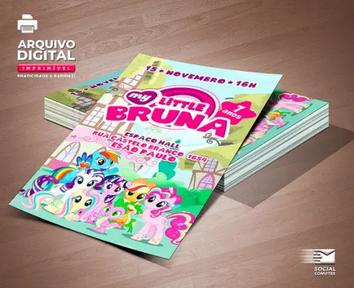 Convite Digital My Little Pony