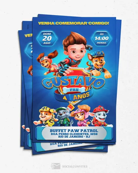 Convite Digital Patrulha Canina