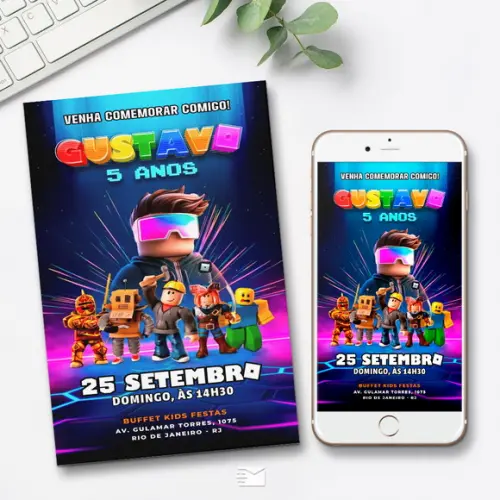 Convite Digital Roblox