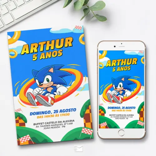 Convite Digital Sonic
