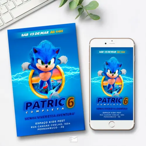 Convite Digital Sonic