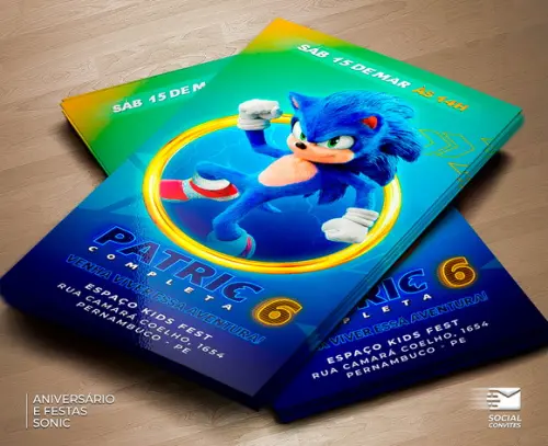 Convite Digital Sonic