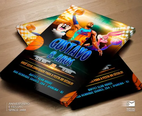 Convite Digital Space Jam