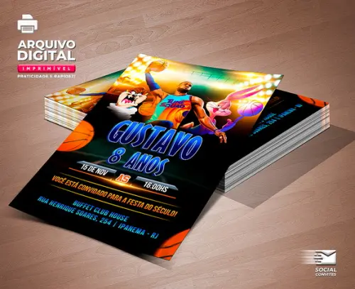Convite Digital Space Jam