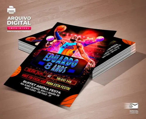 Convite Digital Space Jam
