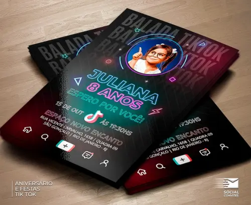 Convite Digital Tik Tok