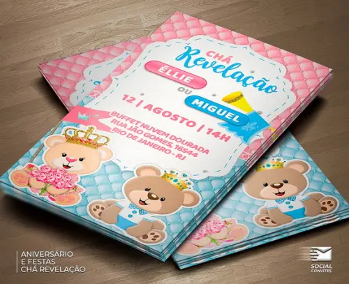 Convites de Chá de Bebê