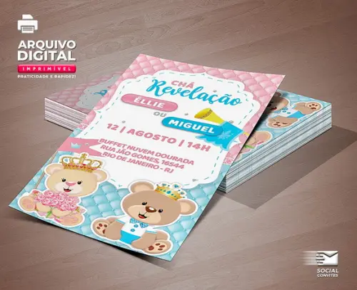 Convites de Chá de Bebê