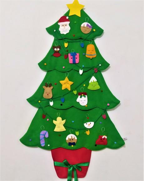 Árvore de Natal Interativa Montessori em Feltro