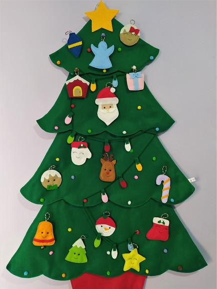 Árvore de Natal Interativa Montessori em Feltro