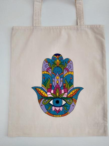 Ecobag Hamsá Mão de Fátima