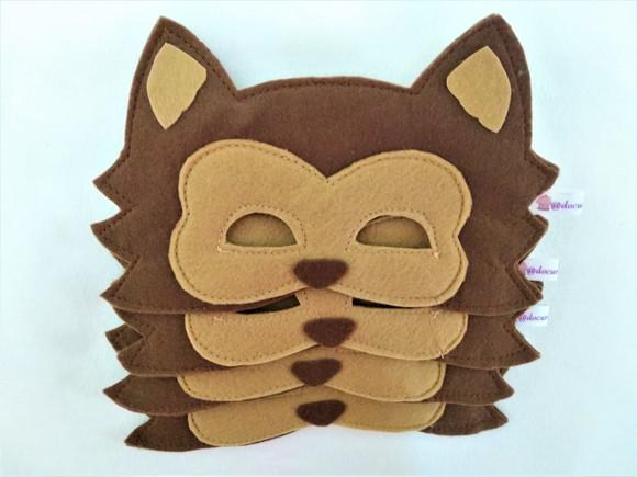 Kit 30 Máscaras Chapeuzinho Vermelho ou Lobo Mau