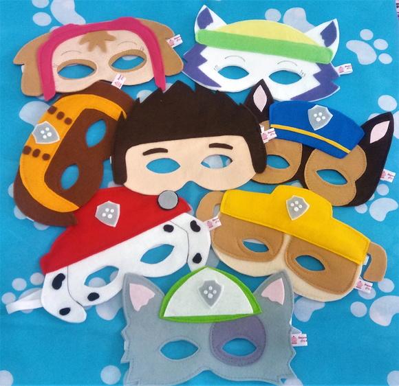 Kit 30 Máscaras Patrulha Canina