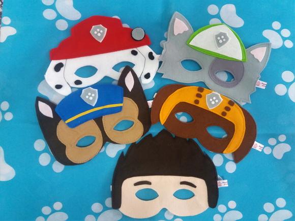 Kit 30 Máscaras Patrulha Canina