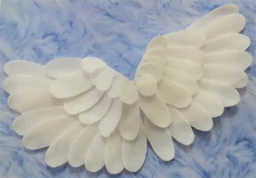 Asa de Anjo em Feltro para Newborn