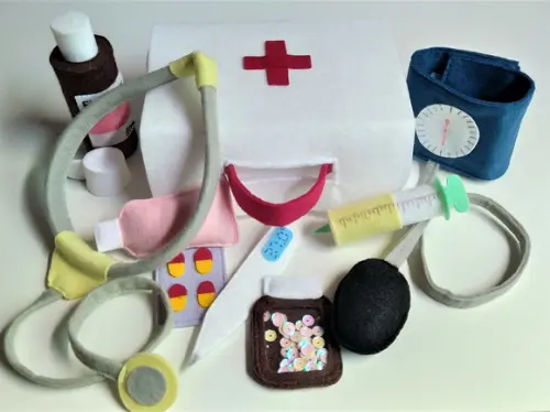 Kit Maleta de Médico em Feltro